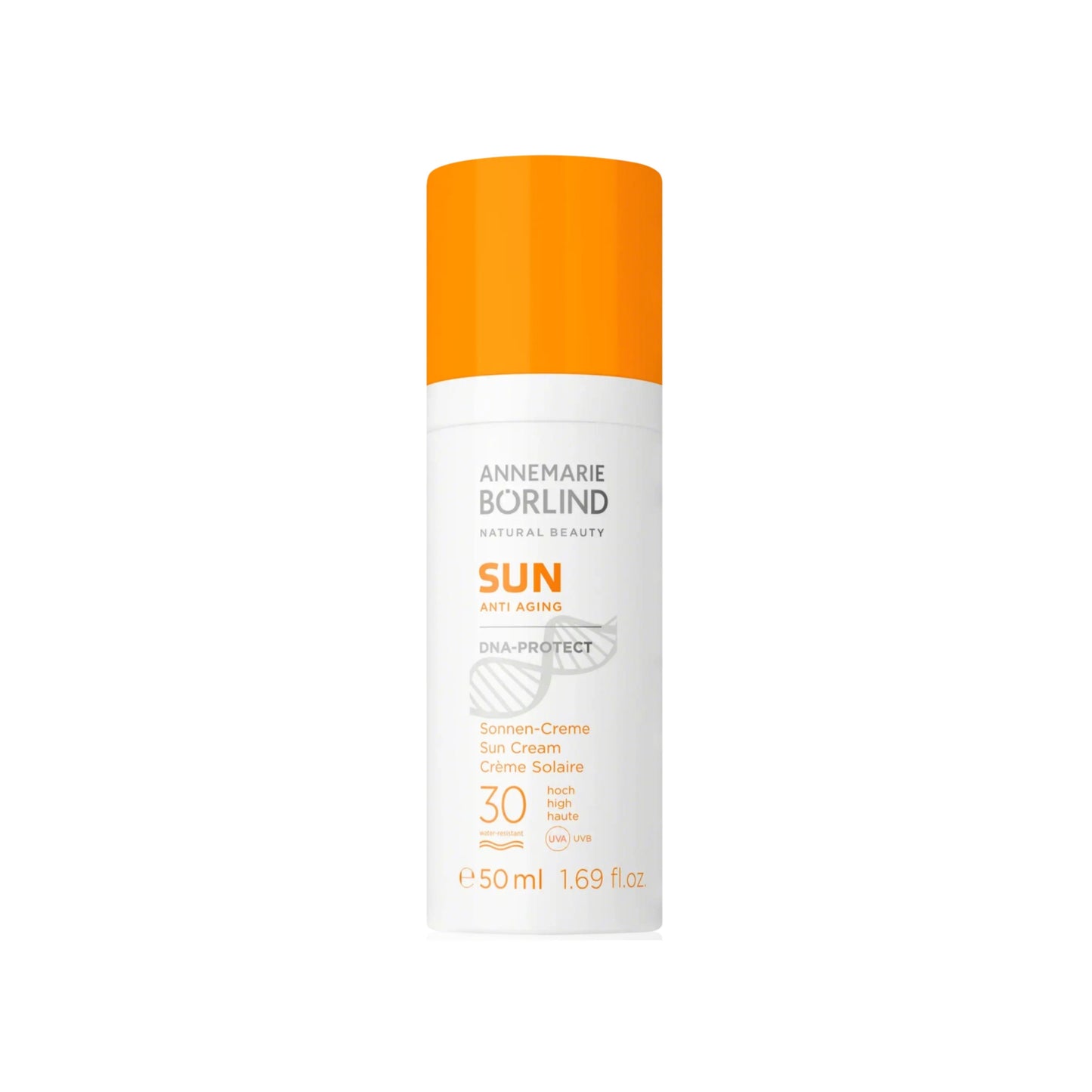 La Crème Solaire DNA-Protect IP30 d'Annemarie Borlind offre une protection solaire élevée grâce au complexe naturel DNA-Protect.