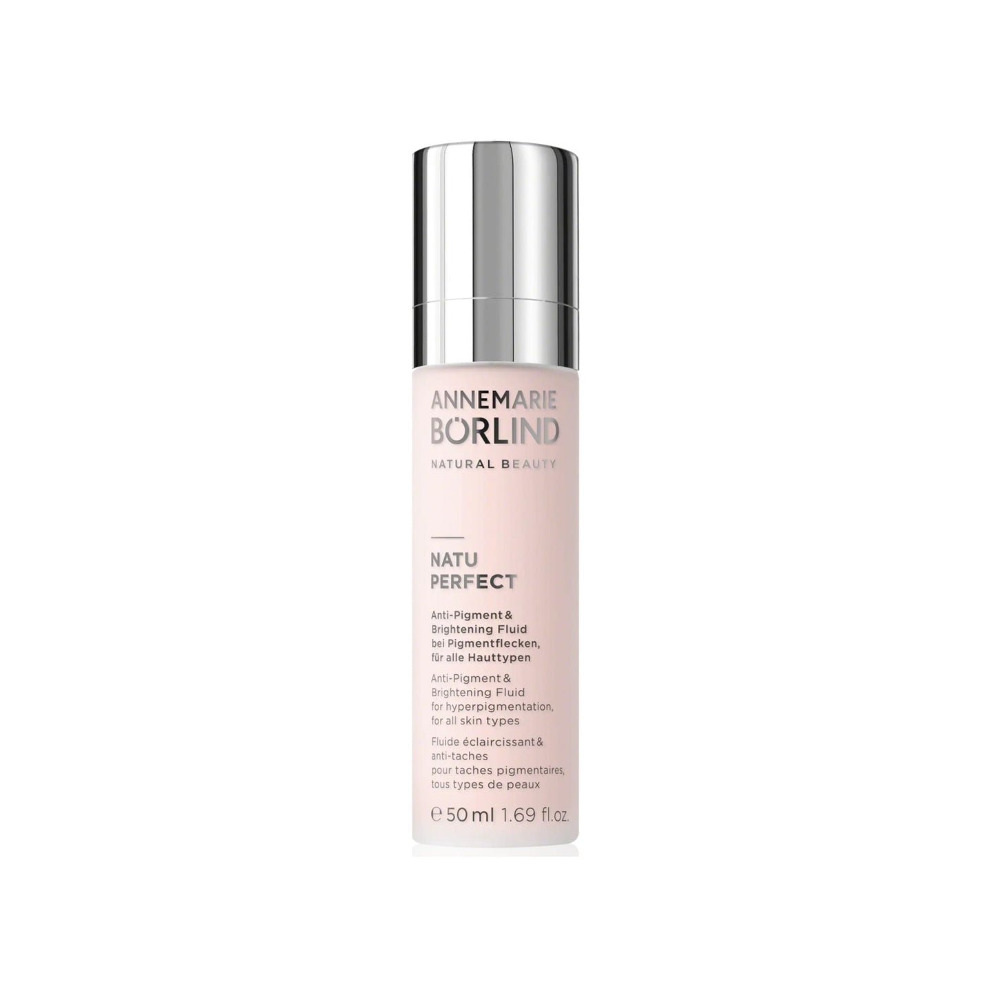 NATUPERFECT ANTI-PIGMENT & BRIGHTENING FLUID est ciblé pour les peaux présentant des taches de vieillesse ou de pigmentation.