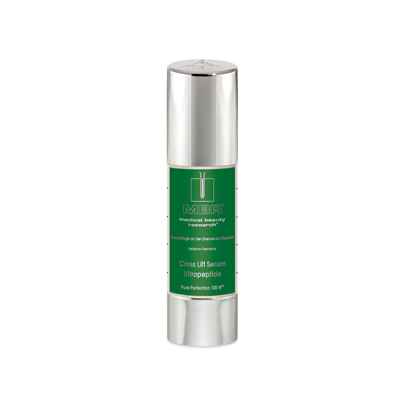 Le Cross Lift Serum Ultrapeptide de MBR est un soin intensif multi-régulateur conçu pour une réparation cutanée rapide et durable.