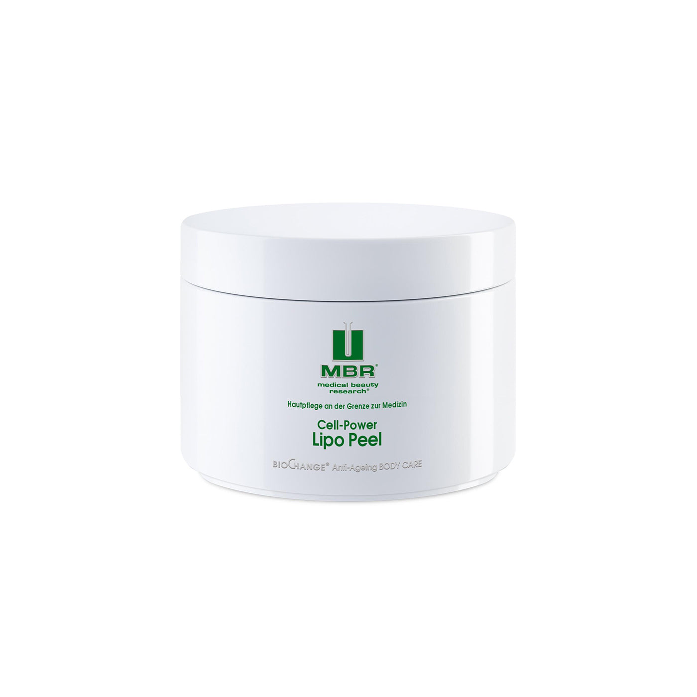 Cell-Power Lipo Peel de MBR est un gommage vitalisant exclusif qui exfolie, raffermit et hydrate la peau, laissant un toucher doux et sensuel.