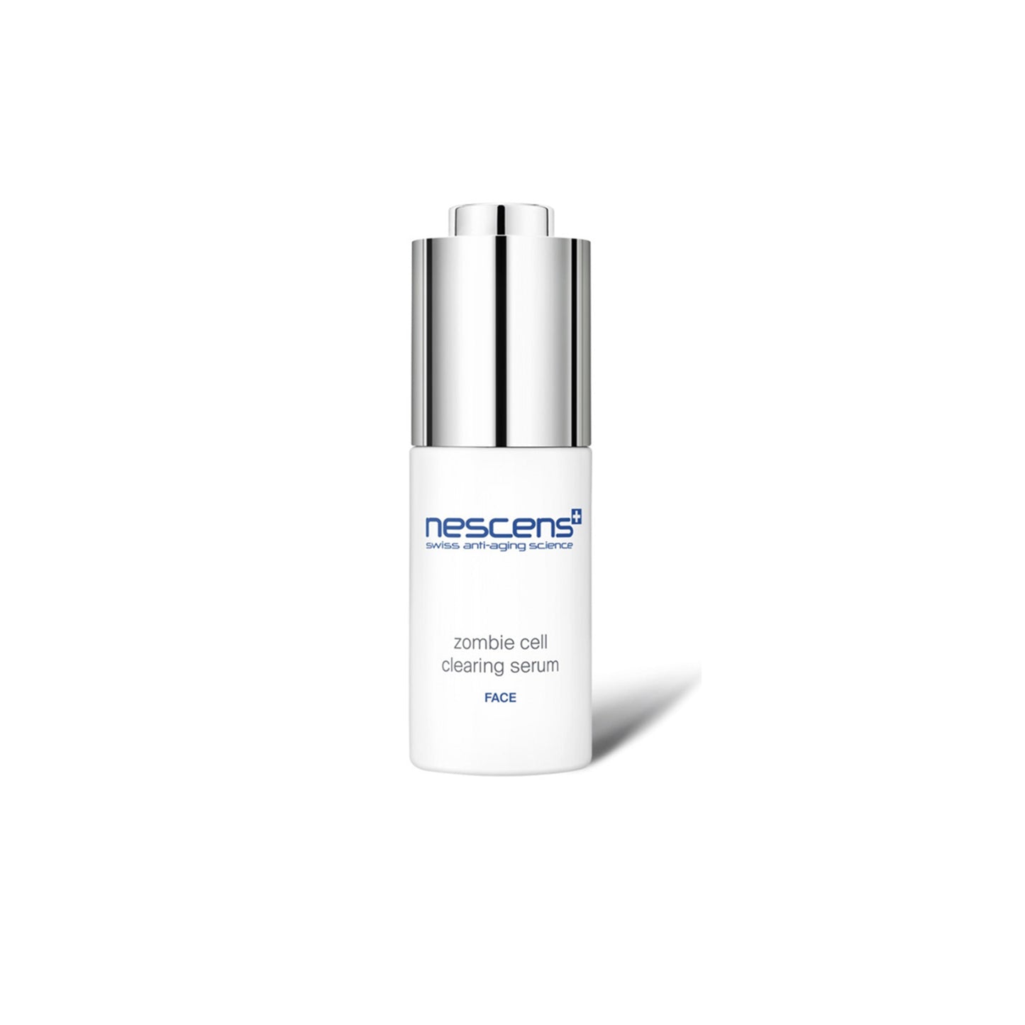 Nescens Sérum Éliminateur de Cellules Zombies Visage en fond blanc