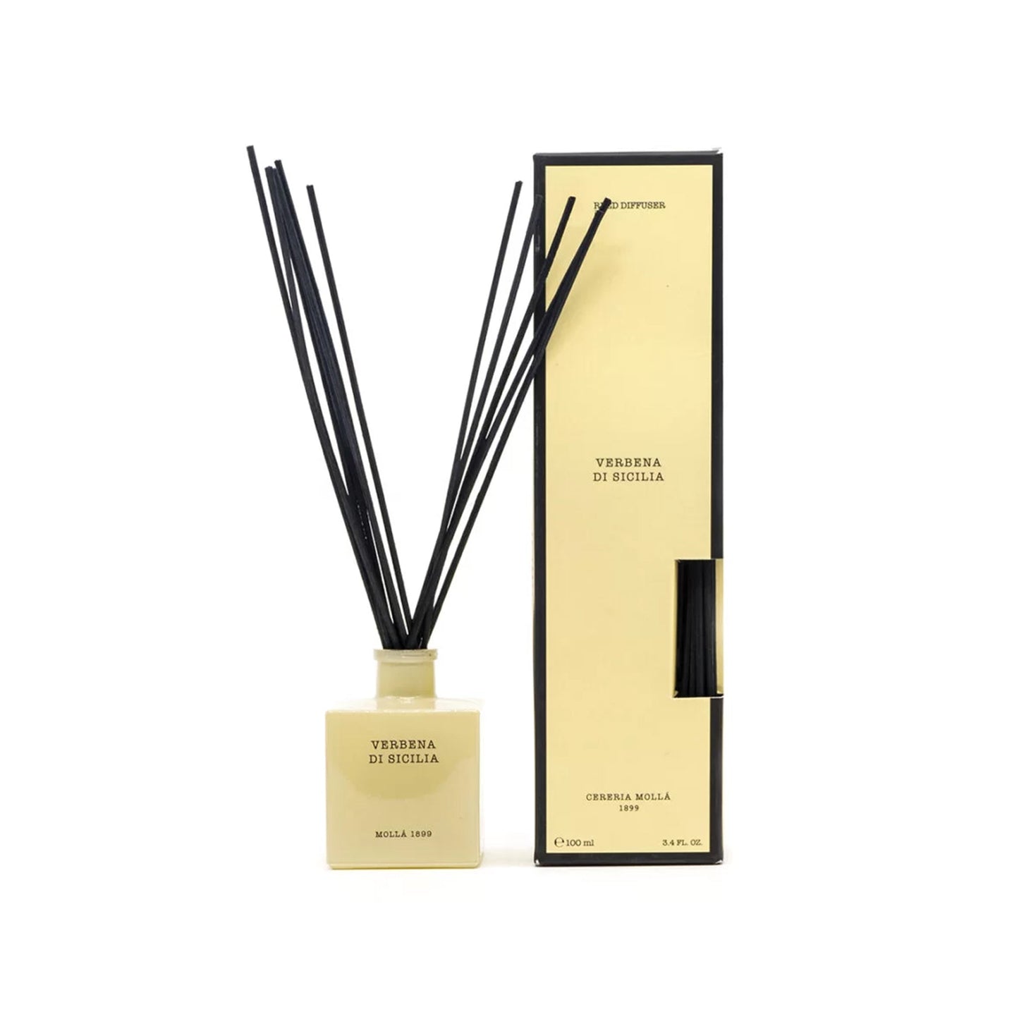 Verbena Di Sicilia Reed Diffuseur en fond blanc
