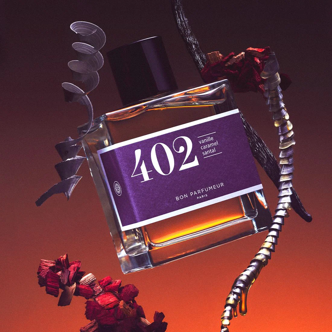 un parfum gourmand riche en vanille, caramel et santal, disponible chez KAMS PARIS