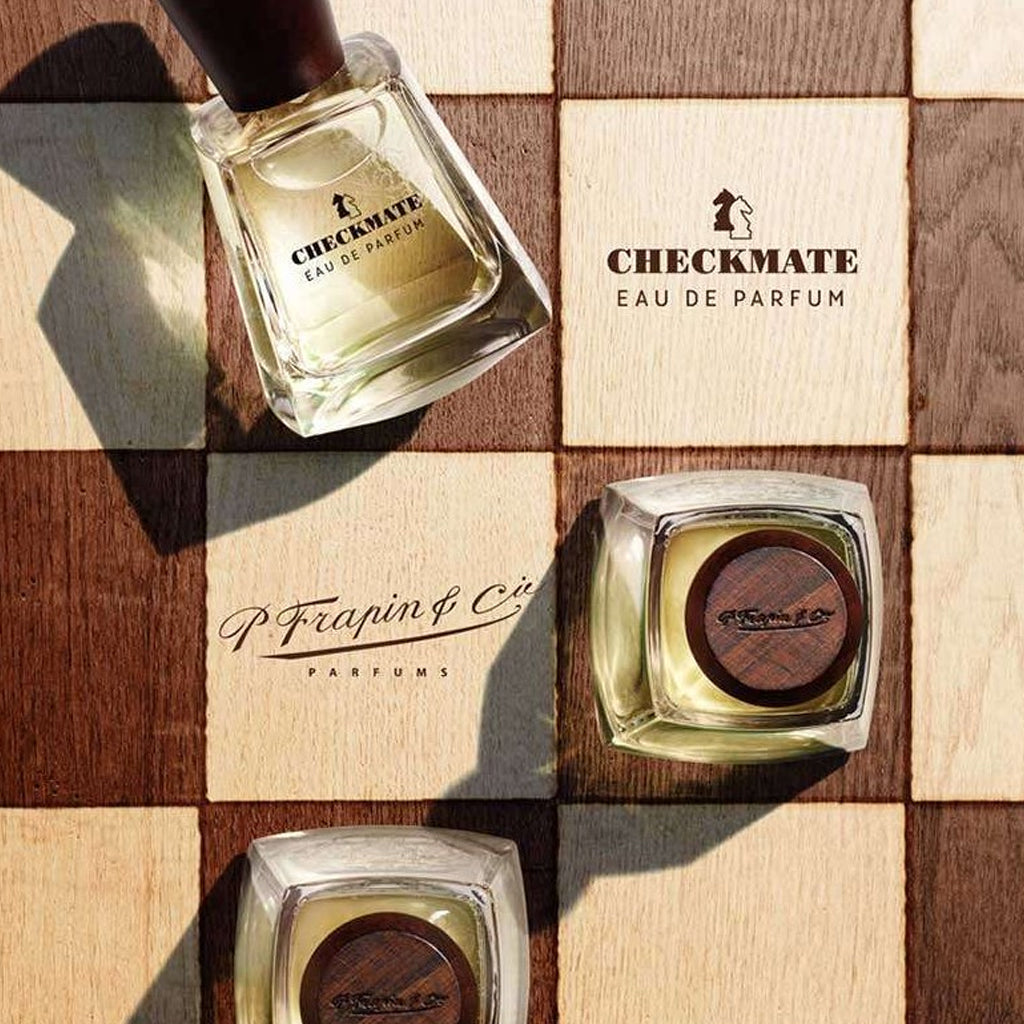 Checkmate, un parfum de caractère très boisé et vert de la maison française FRAPIN, disponible dans la parfumerie de niche KAMS PARIS