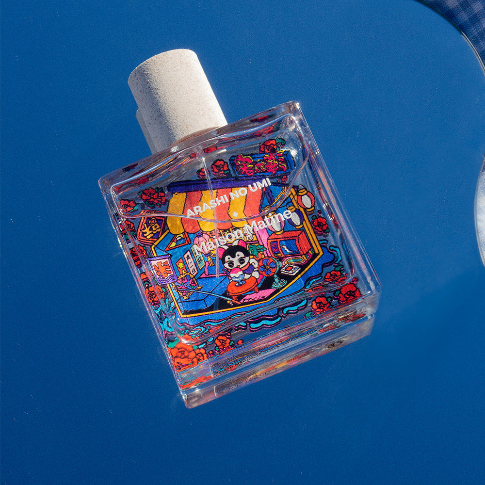 Arashi No Umi, un parfum floral, fruité et boisé de la marque française MAISON MATINE, disponible dans la parfumerie de niche KAMS PARIS