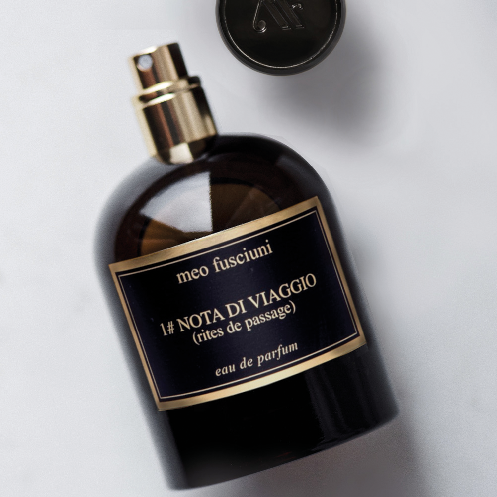 NOTA DI VIAGGIO Rites de passage, un parfum aromatique et encens de la marque italienne MEO FUSCIUNI, à retrouver dans la parfumerie de niche KAMS PARIS