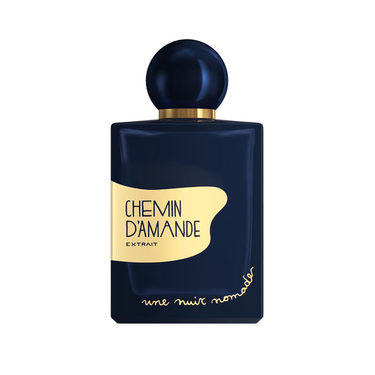 UNE NUIT NOMADE chemin d'amande est un extrait de parfum gourmand et amandé, disponible dans la parfumerie de niche KAMS PARIS