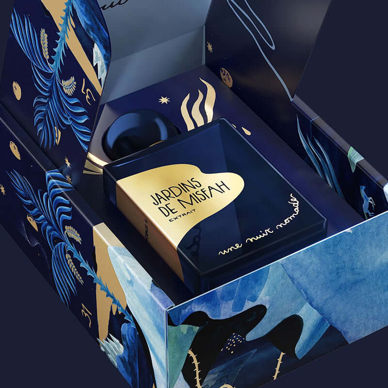 Jardins de Misfah, un extrait de parfum gourmand et oriental de la maison française UNE NUIT NOMADE, à retrouver dans la parfumerie de niche KAMS PARIS
