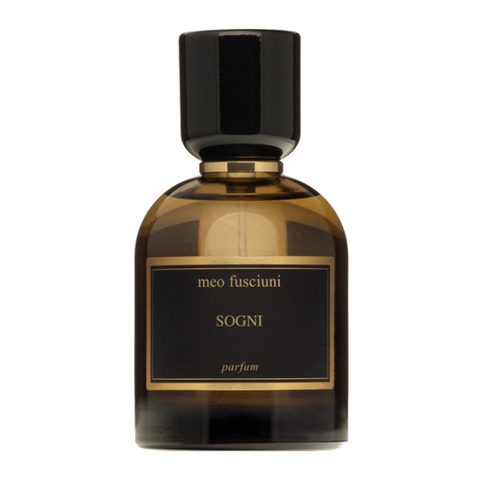 Sogni, un extrait de parfum de niche boisé et chaud de la maison italienne Meo Fusciuni, à retrouver dans la parfumerie de niche KAMS PARIS