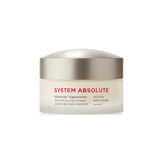La crème de Jour Lissante SYSTEM ABSOLUTE stimule la production de collagène et d’élastine, réduisant visiblement la profondeur des rides et rendant la peau nettement plus lisse.