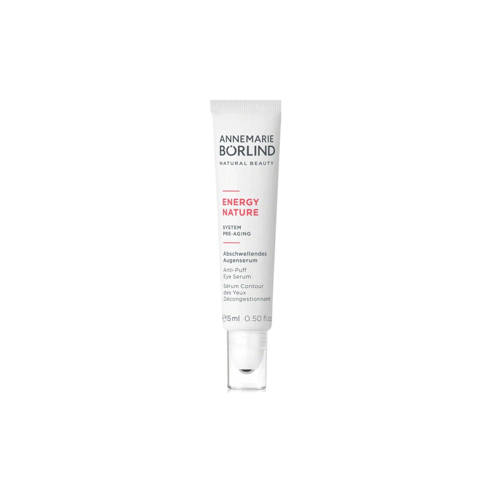 l'emballage du Sérum CONTOUR DES YEUX DÉCONGESTIONNANT avec le fond blanc