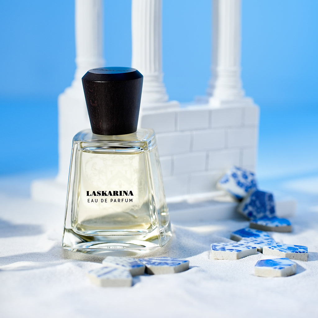 Laskarina, un parfum floral et gourmand de la maison française FRAPIN, à retrouver dans la parfumerie de niche KAMS PARIS