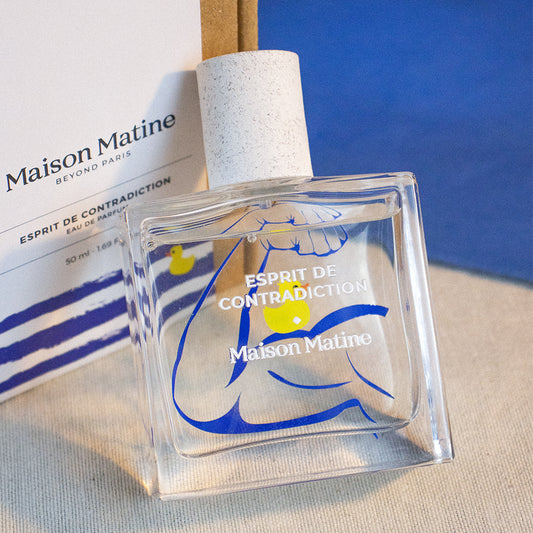 Esprit de Contradiction, un parfum hespéridé et boisé de la marque française  MAISON MATINE, à retrouver dans la parfumerie de niche KAMS PARIS