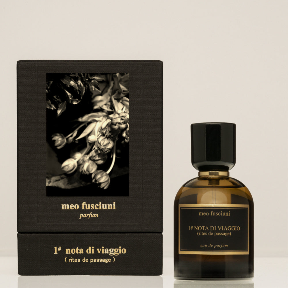 NOTA DI VIAGGIO Rites de passage, un parfum aromatique et encens de la marque italienne MEO FUSCIUNI, à retrouver dans la parfumerie de niche KAMS PARIS