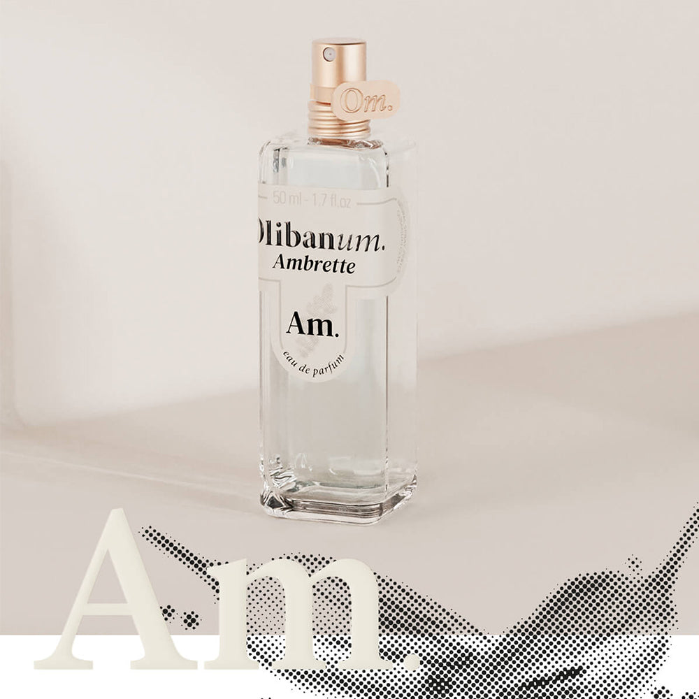 un parfum musqué et floral de la marque OLIBANUM, disponible chez KAMS PARIS